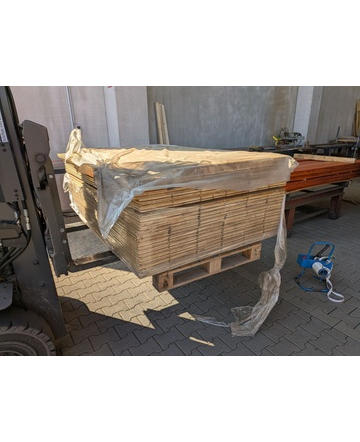 Restpost R402 - ca. 44 m2 vloerdelen ca. 21x180mm, KD8-12% A/B Sortering