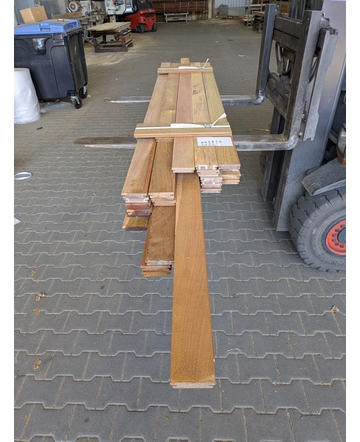 R414 - 5,6 m2 B-Fix planken, ca. 21x70mm B/C Sortering